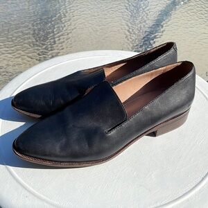 Madewell Women’s The Orson Loafer Black Leather Sz 7.5